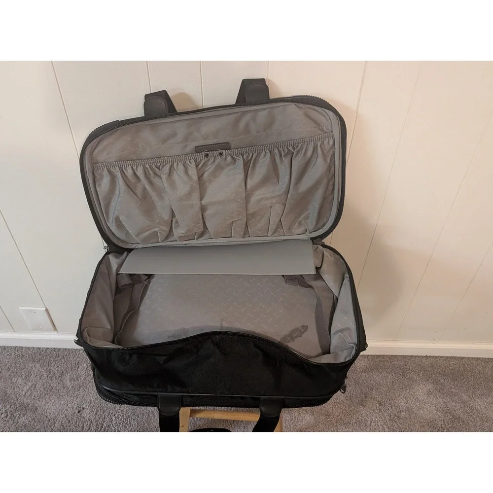 Samsonite Black Ballistic Nylon Many-Compartment Travel Tote Carry-On 18